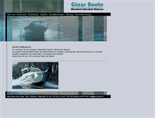 Tablet Screenshot of glaus-boote.ch